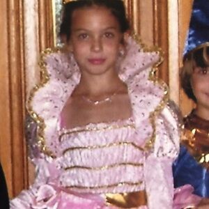 Pink Princess Costume with Gold Trim